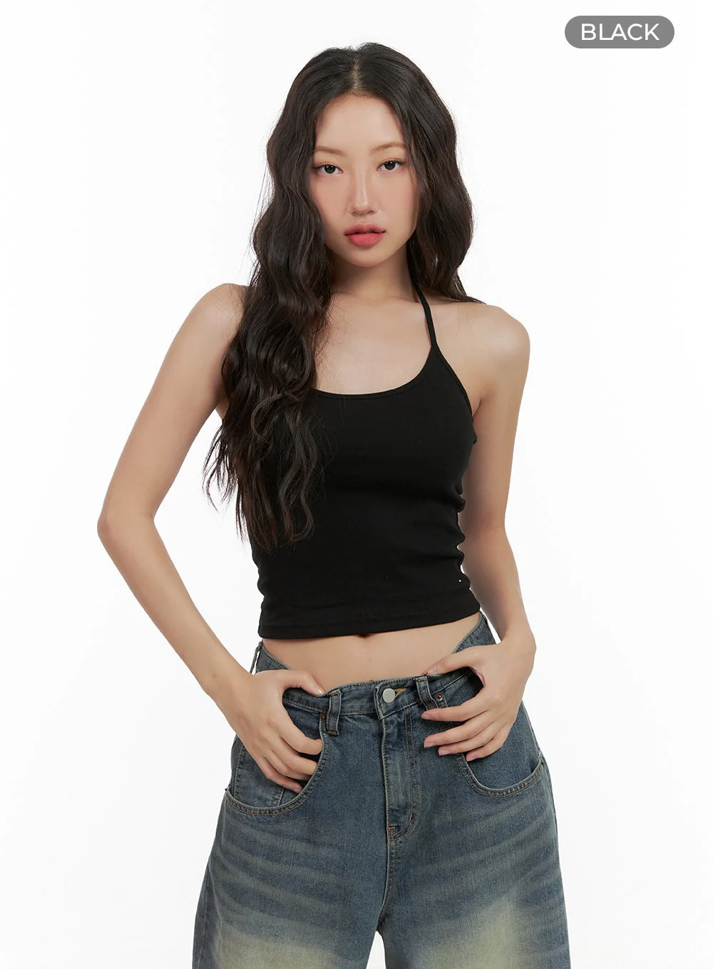 Cotton Halter Crop Top CG423 - Image 9