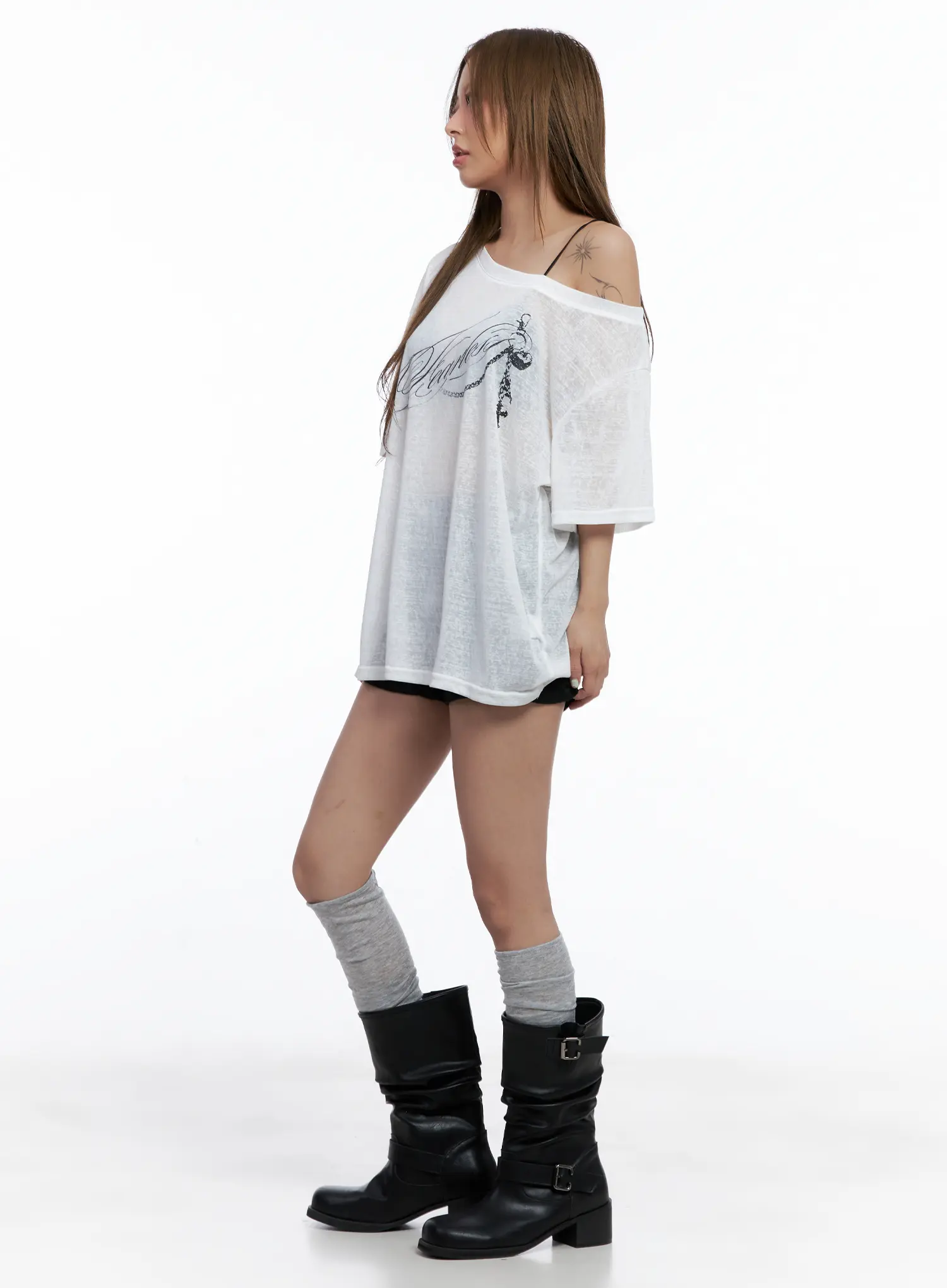 Cotton High-Waist Shorts CL510 - Image 5