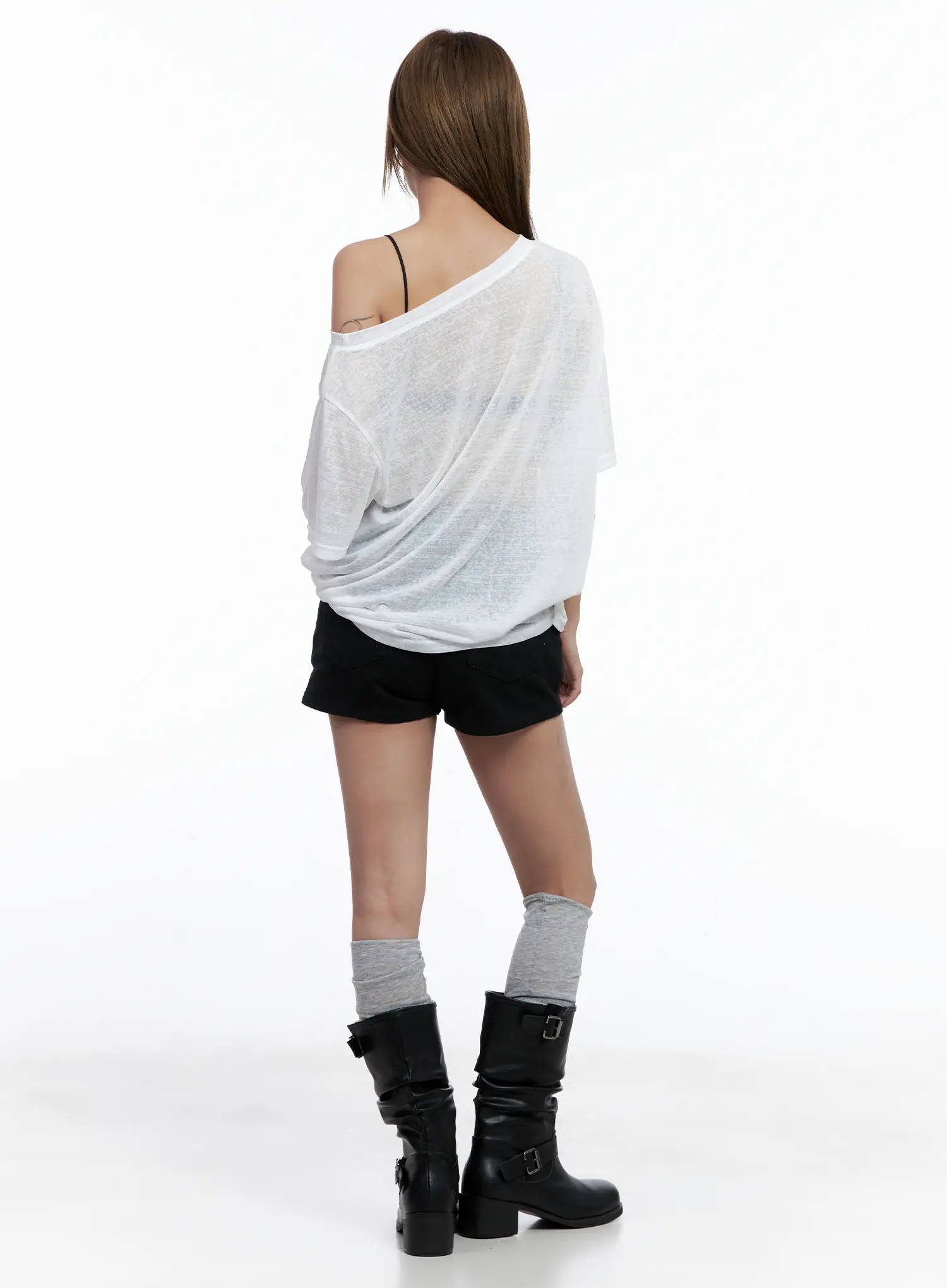 Cotton High-Waist Shorts CL510 - Image 7