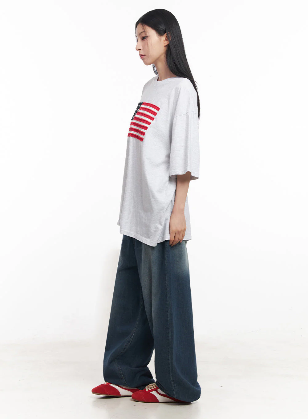 Cotton Patch Oversize T-Shirt IY516 - Image 10
