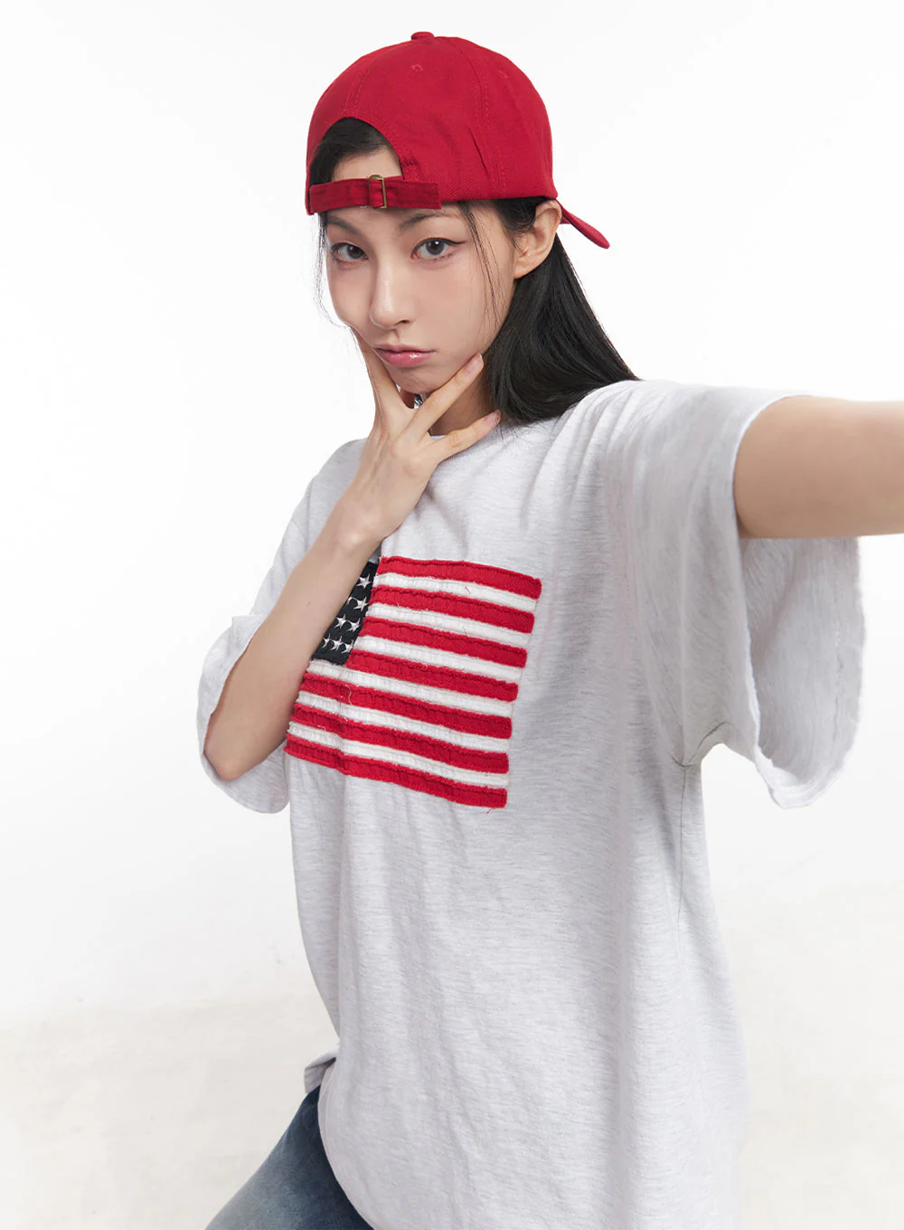 Cotton Patch Oversize T-Shirt IY516 - Image 12