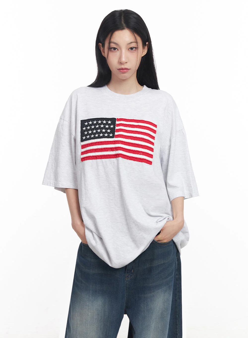Cotton Patch Oversize T-Shirt IY516 - Image 13