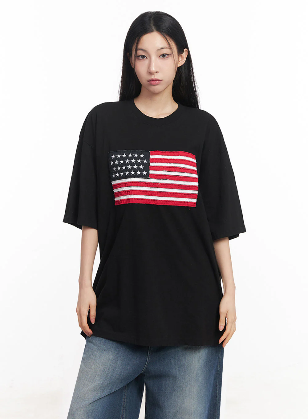 Cotton Patch Oversize T-Shirt IY516 - Image 14