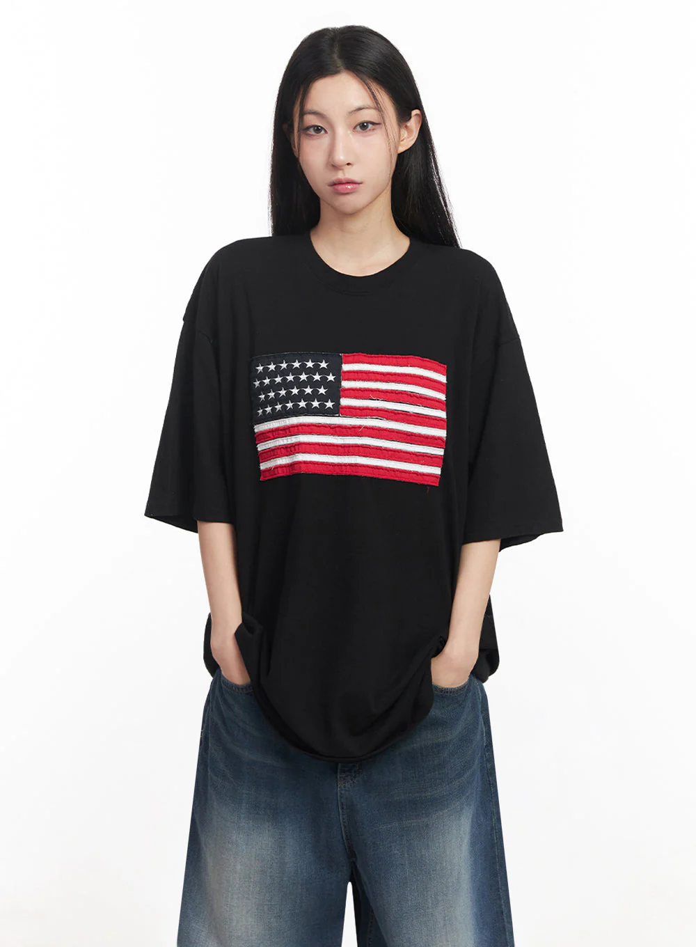 Cotton Patch Oversize T-Shirt IY516 - Image 2
