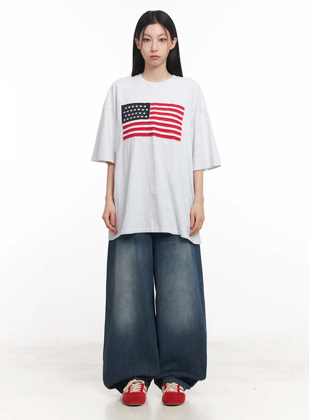 Cotton Patch Oversize T-Shirt IY516 - Image 5