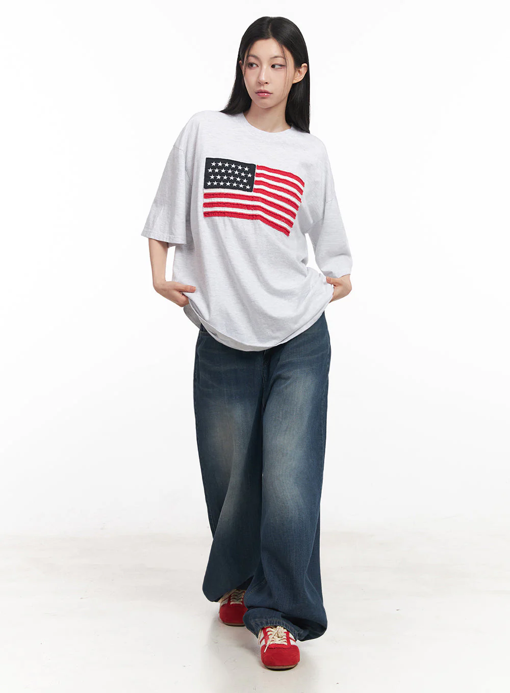 Cotton Patch Oversize T-Shirt IY516 - Image 6