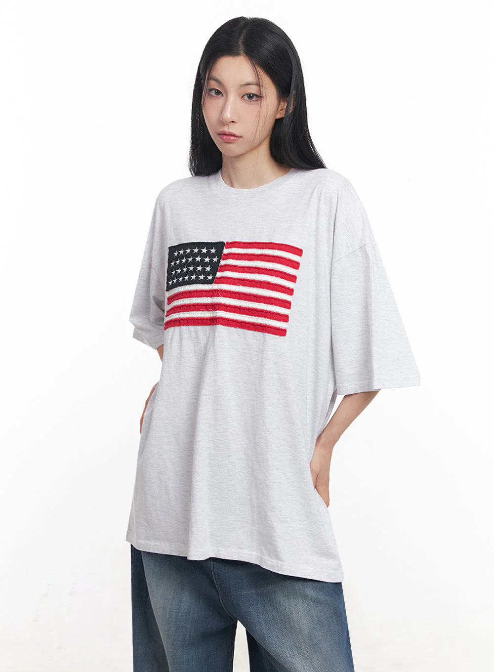 Cotton Patch Oversize T-Shirt IY516 - Image 8