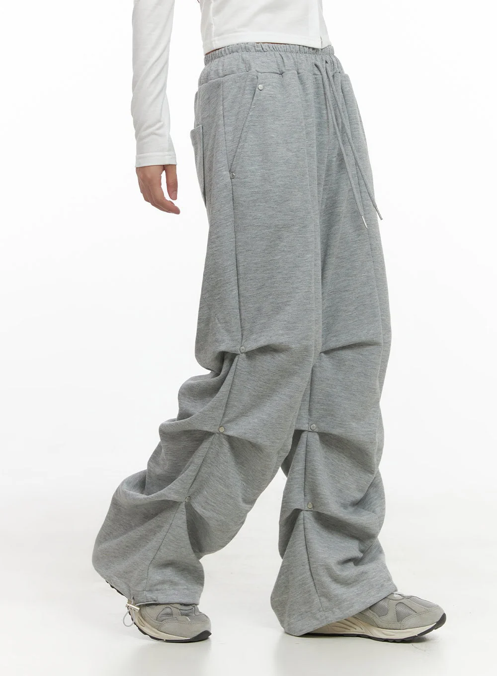 Cotton Pintuck Banded Sweatpants CS405 - Image 4