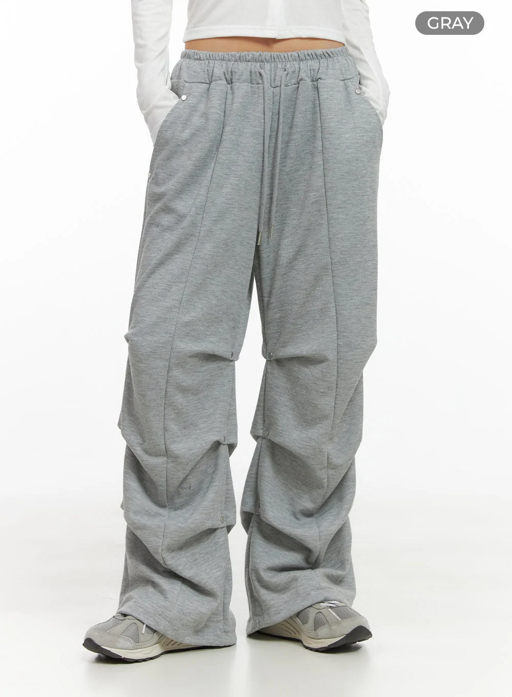 Cotton Pintuck Banded Sweatpants CS405 - Image 8
