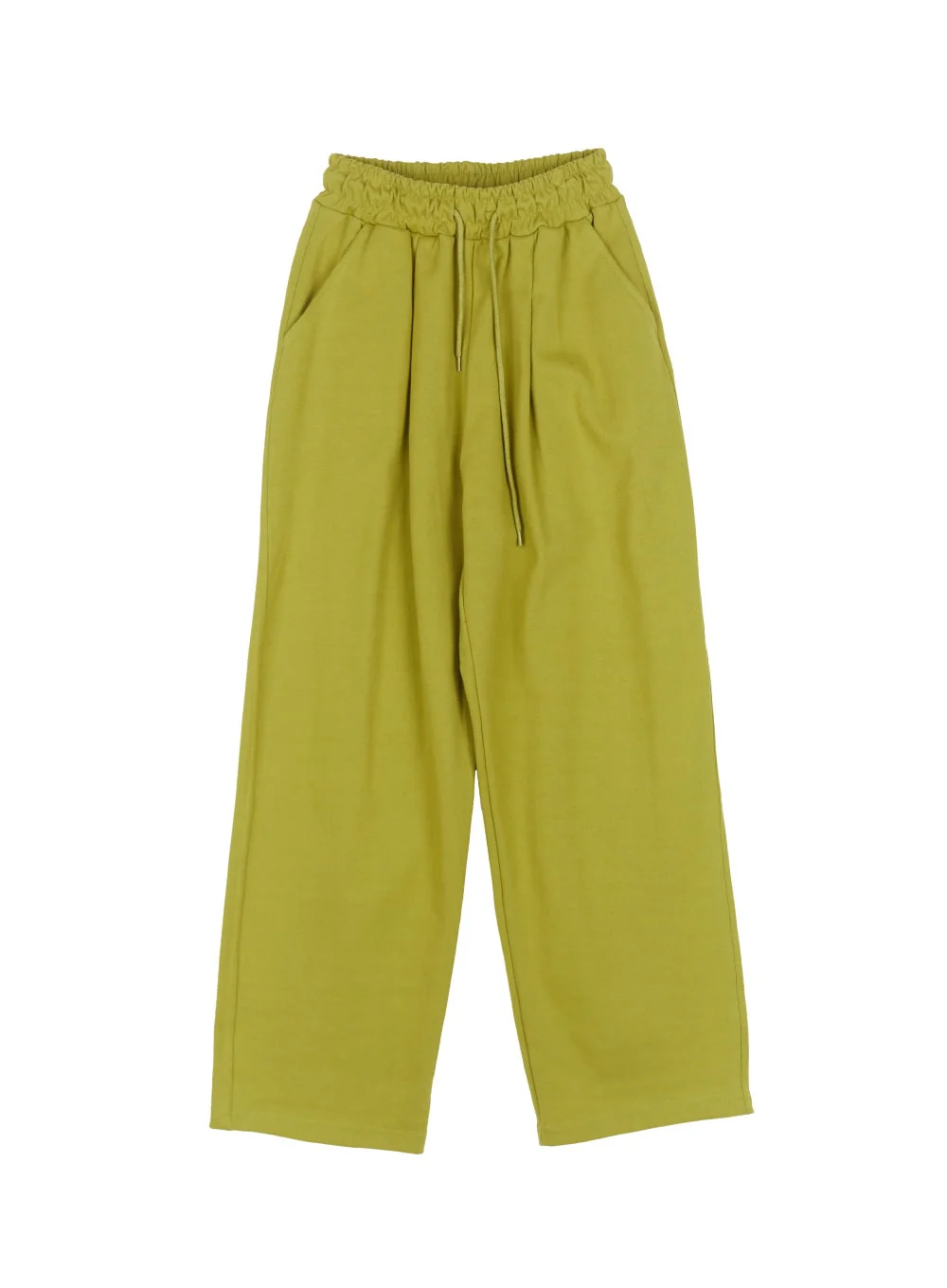 Cotton Pintuck Wide-Fit Sweatpants IY516 - Image 15