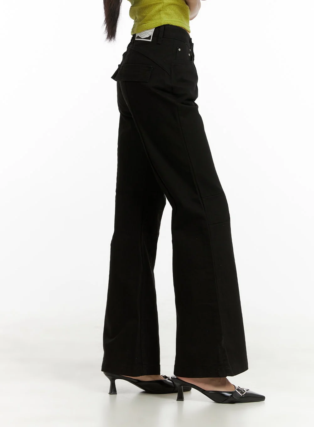 Cotton Slim Bootcut Pants CU414 - Image 5