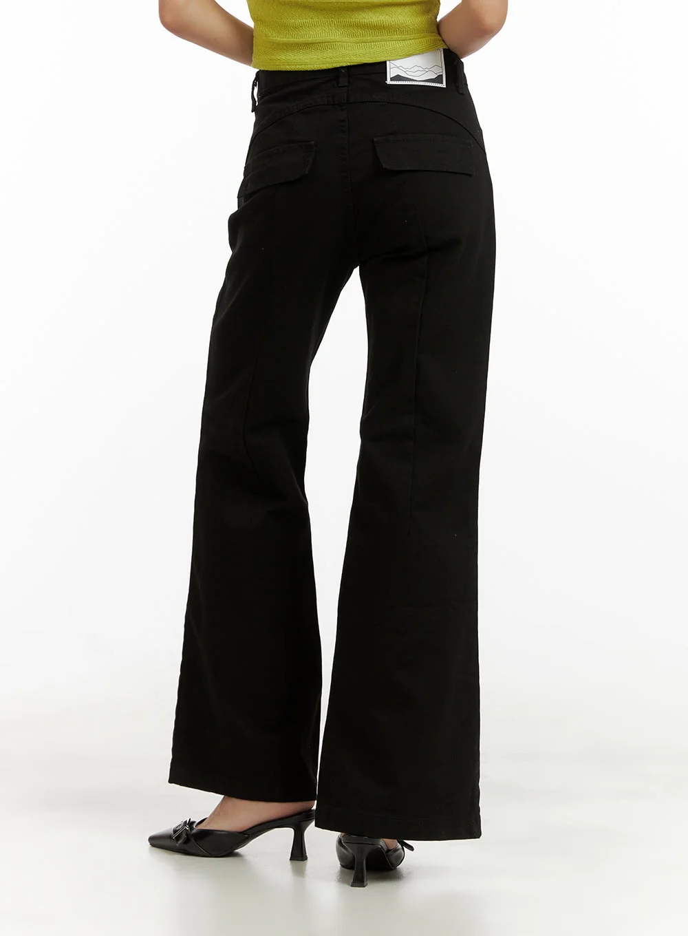 Cotton Slim Bootcut Pants CU414 - Image 6