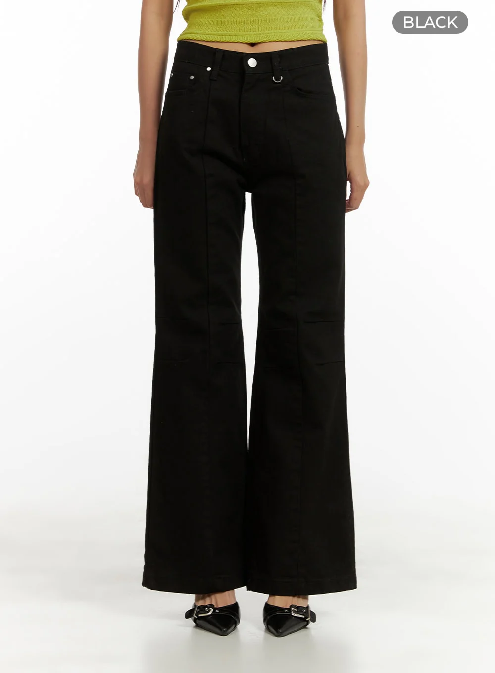 Cotton Slim Bootcut Pants CU414 - Image 9