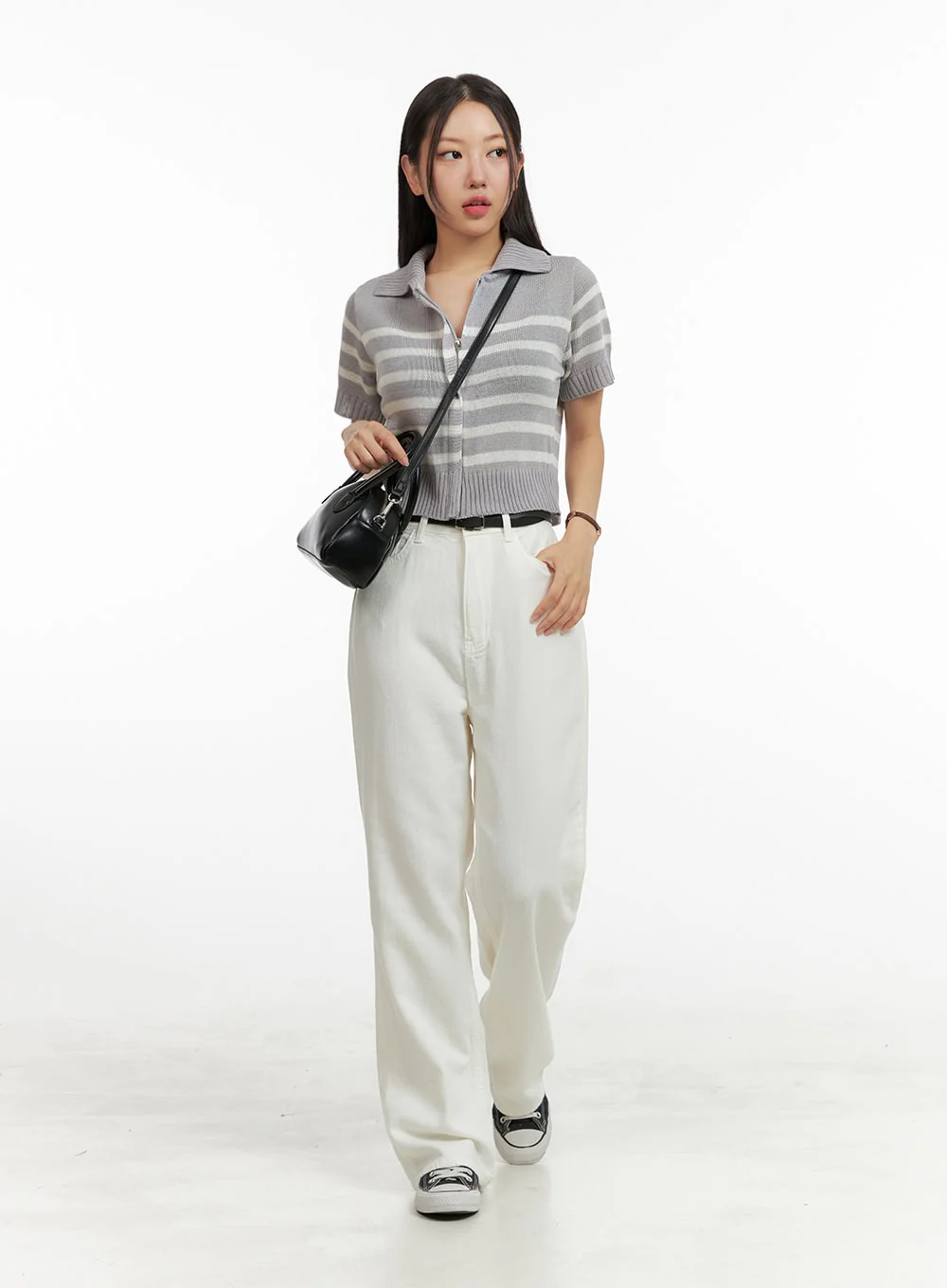 Cotton Straight Leg Pants OU407 - Image 2