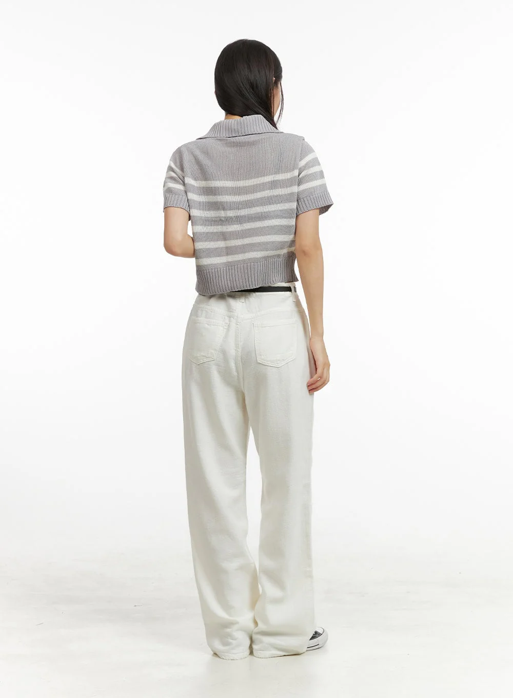 Cotton Straight Leg Pants OU407 - Image 5