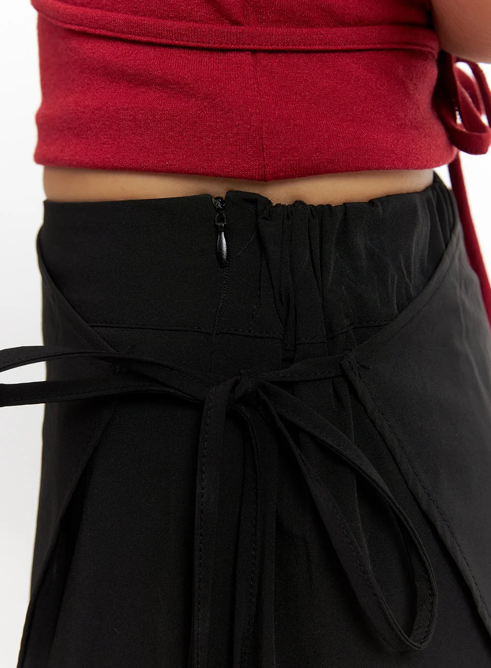 Cotton Wrap Skirt Wide Pants CY403 - Image 4