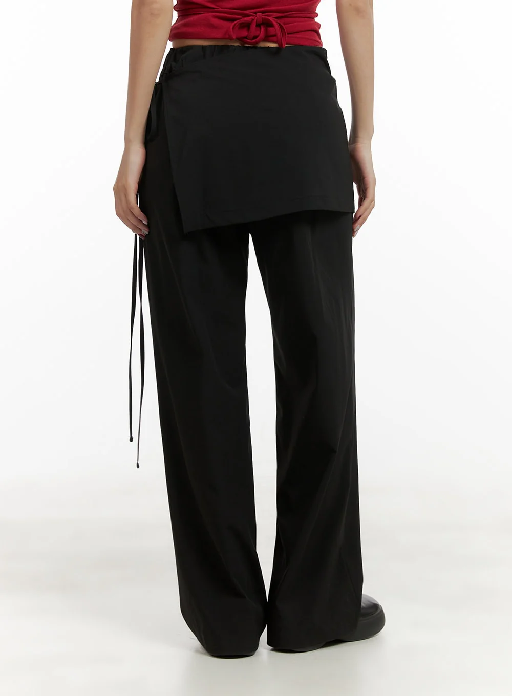 Cotton Wrap Skirt Wide Pants CY403 - Image 6