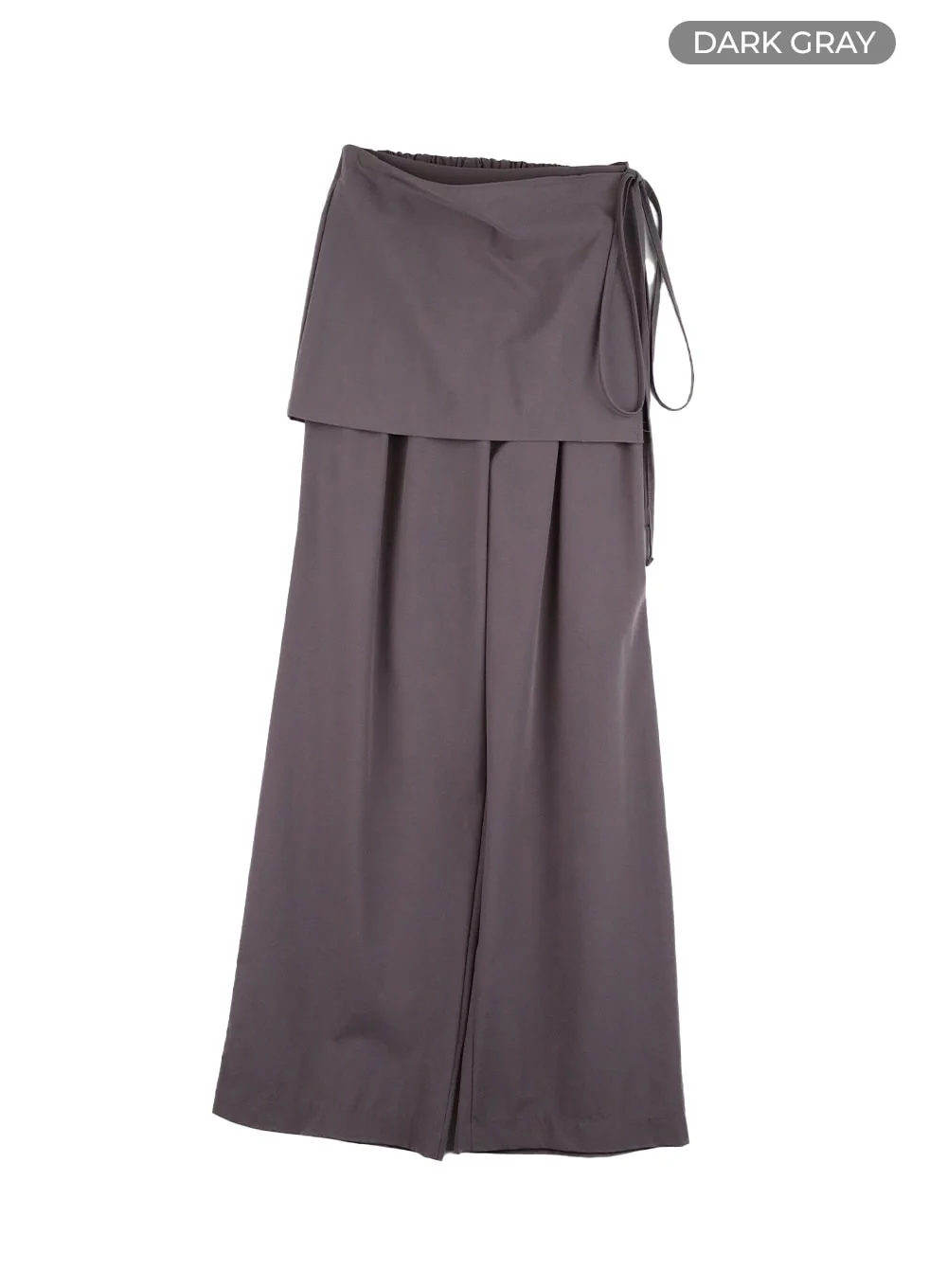 Cotton Wrap Skirt Wide Pants CY403 - Image 9
