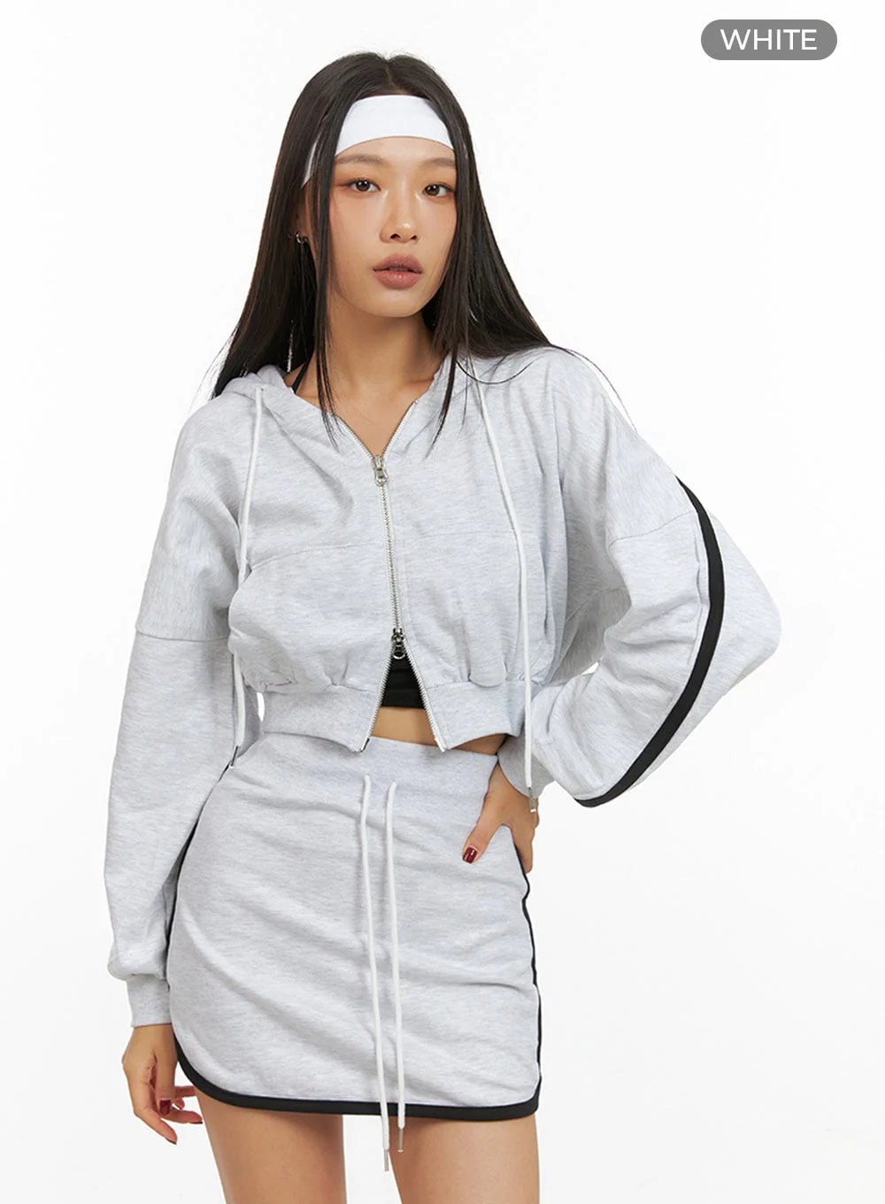 Cotton Zip- Up Track Hoodie IS427 - Image 10