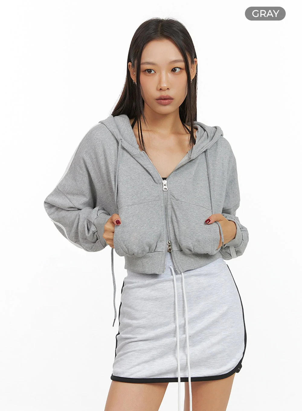 Cotton Zip- Up Track Hoodie IS427 - Image 11