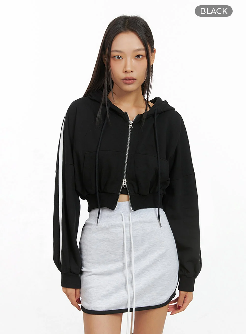Cotton Zip- Up Track Hoodie IS427 - Image 12