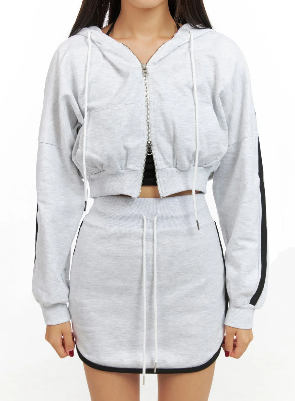 Cotton Zip- Up Track Hoodie IS427 - Image 4