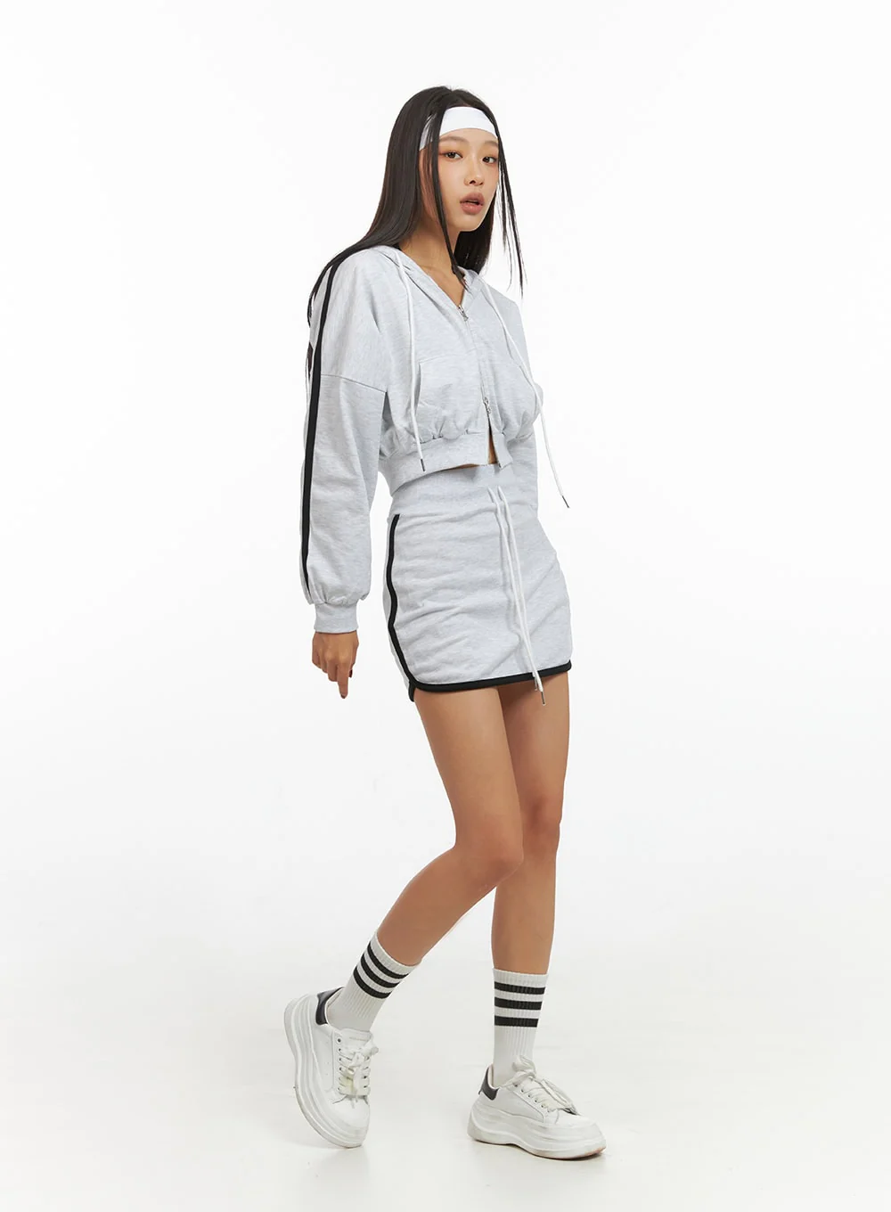 Cotton Zip- Up Track Hoodie IS427 - Image 7