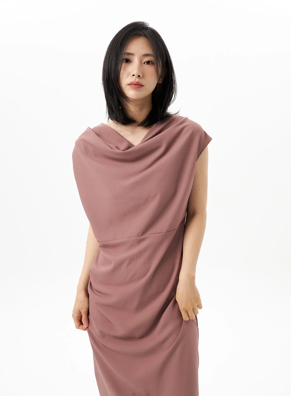 Cowl Neck Maxi Dress OU314 - Image 3
