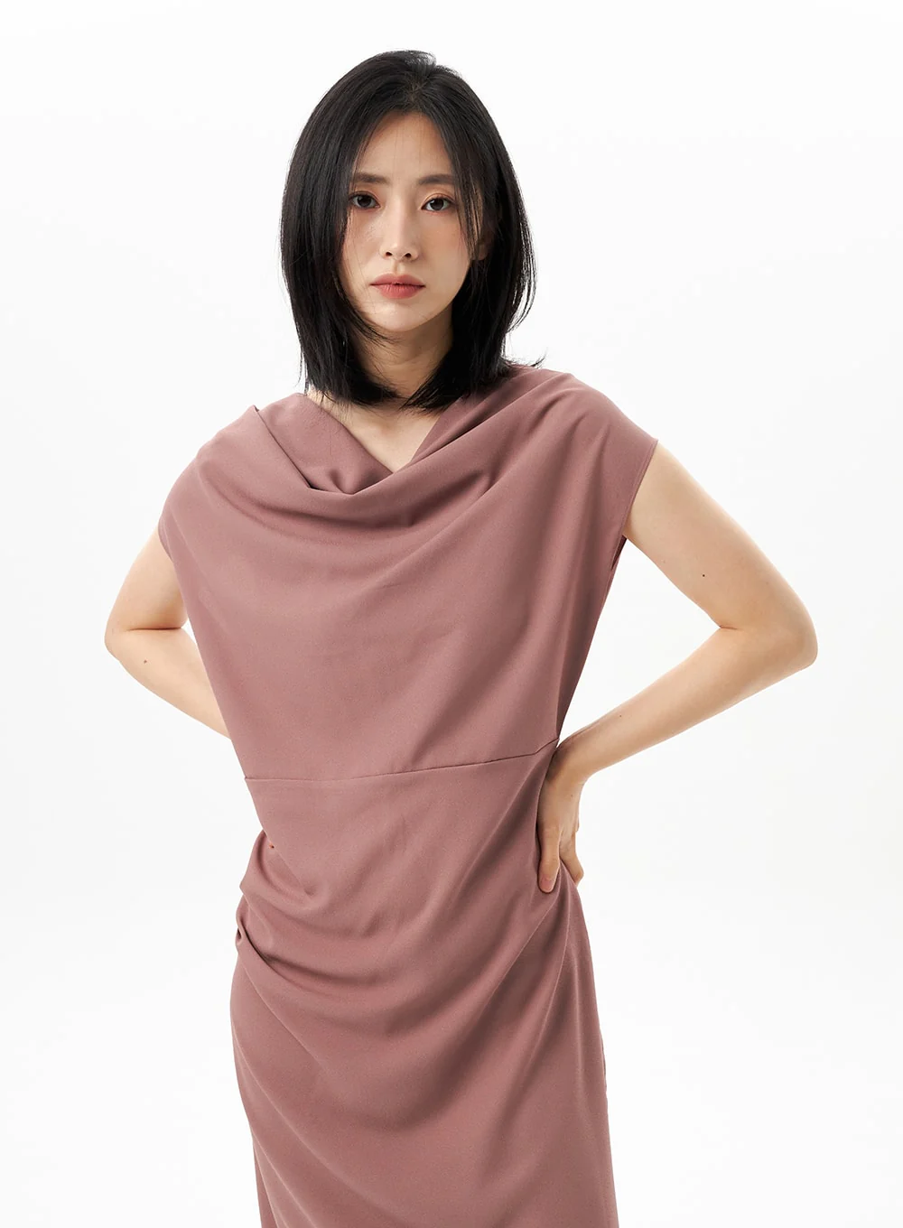 Cowl Neck Maxi Dress OU314 - Image 6