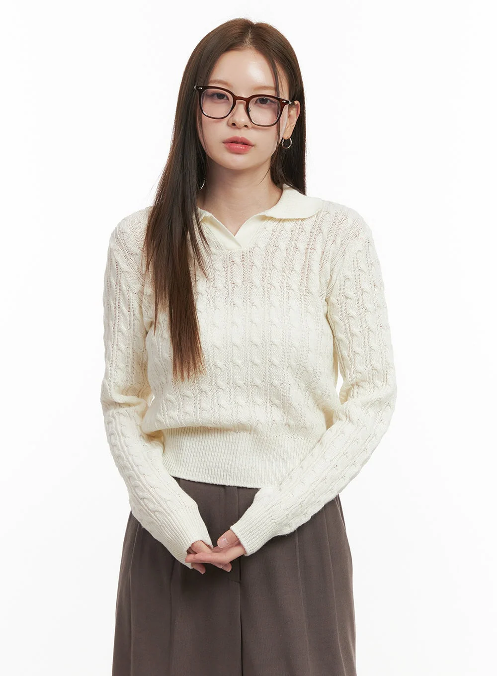 Cozy Cable Knit Sweater OD417 - Image 10