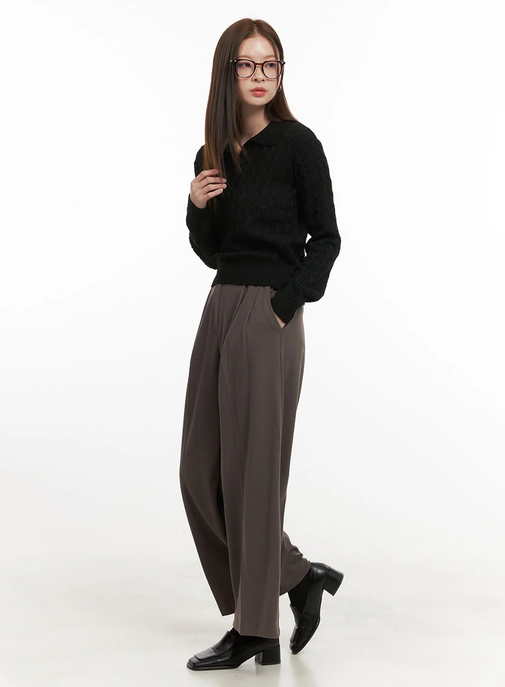 Cozy Cable Knit Sweater OD417 - Image 3