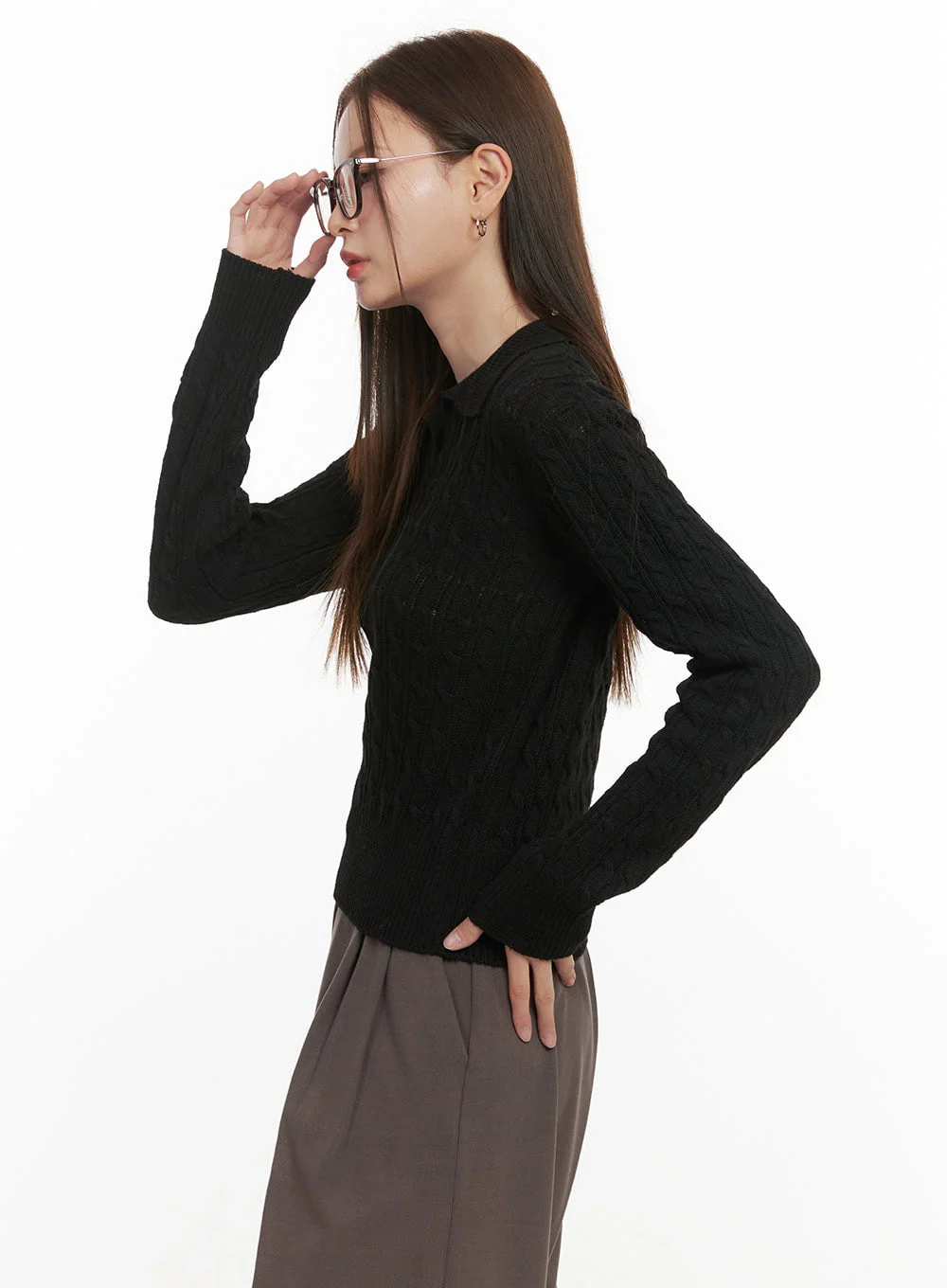 Cozy Cable Knit Sweater OD417 - Image 6