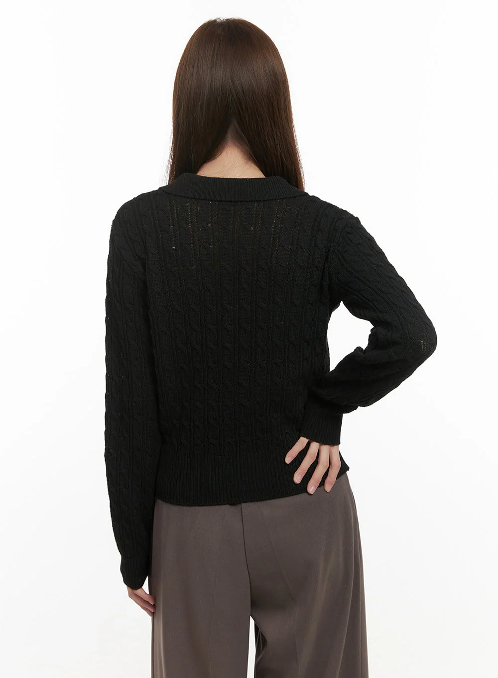 Cozy Cable Knit Sweater OD417 - Image 7