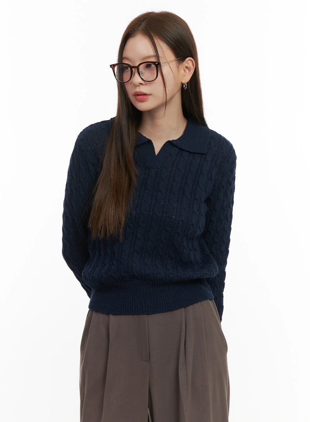 Cozy Cable Knit Sweater OD417 - Image 9