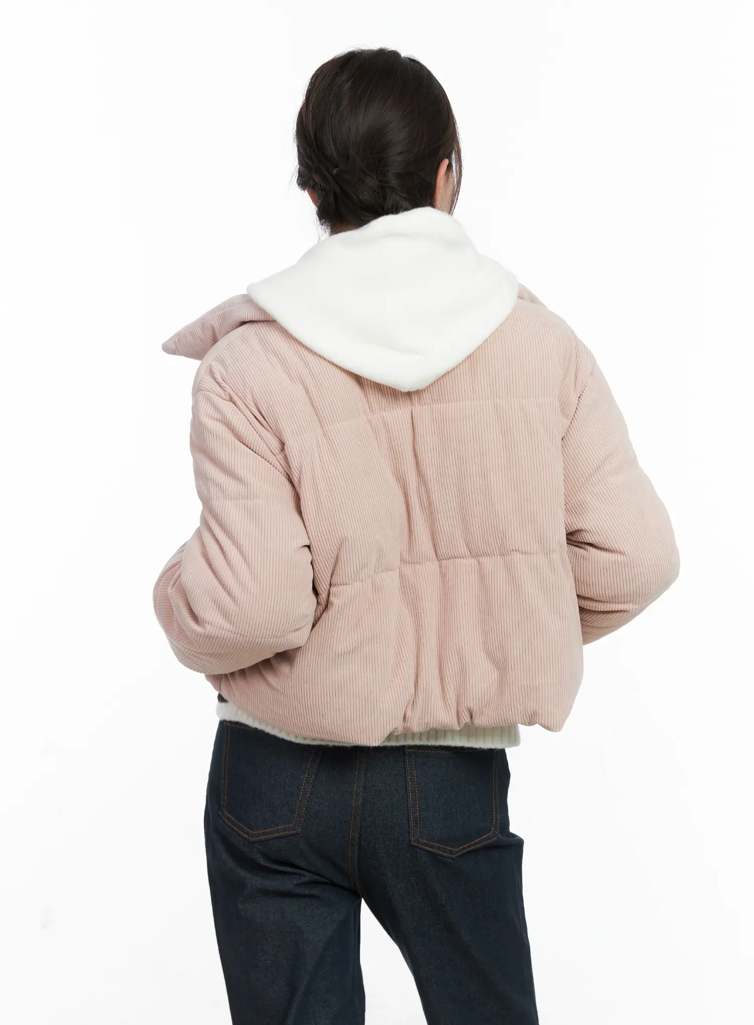 Cozy Corduroy Puffer Jacket CN512 - Image 11