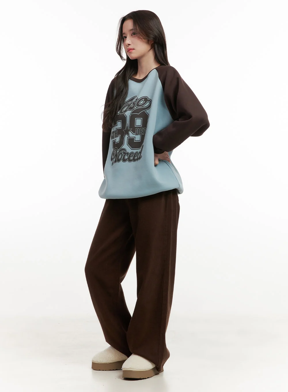 Cozy Cotton Wide-Leg Sweat Pants ON429 - Image 4
