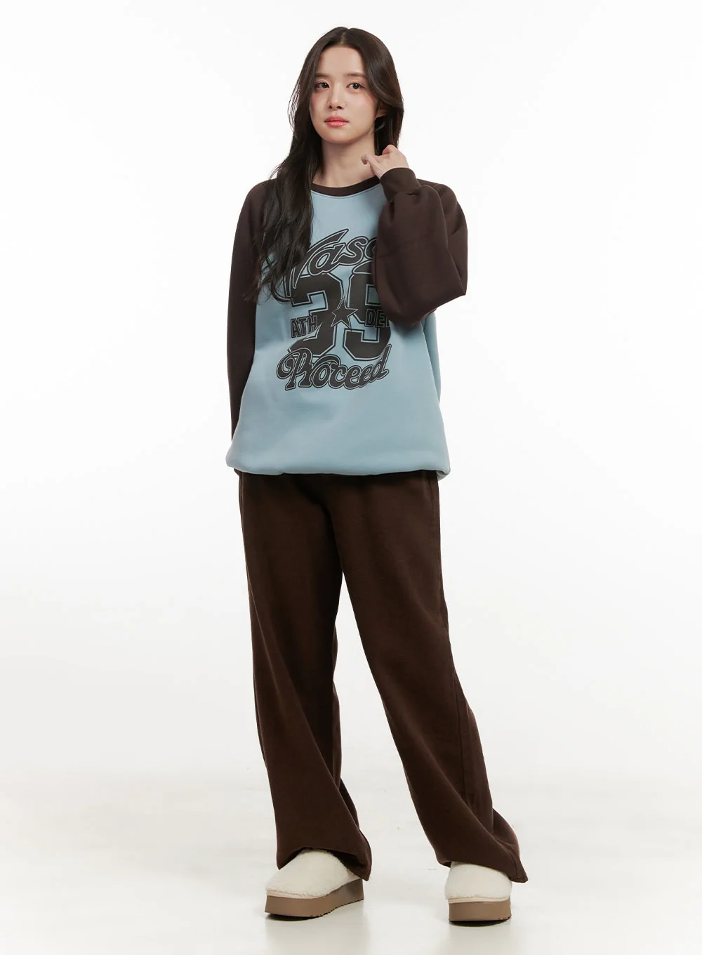 Cozy Cotton Wide-Leg Sweat Pants ON429 - Image 8