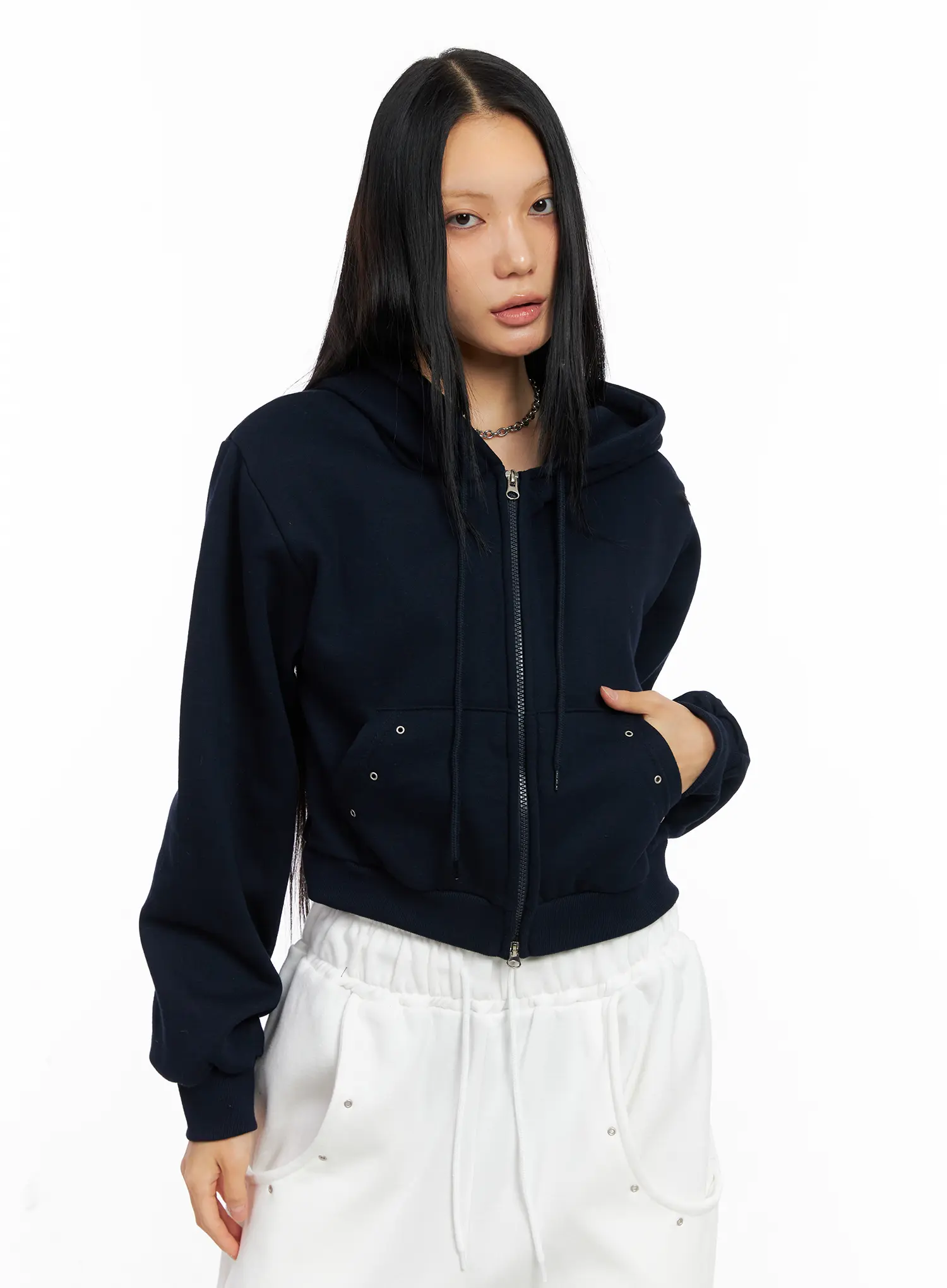 Cozy Cropped Hoodie CO529 - Image 10