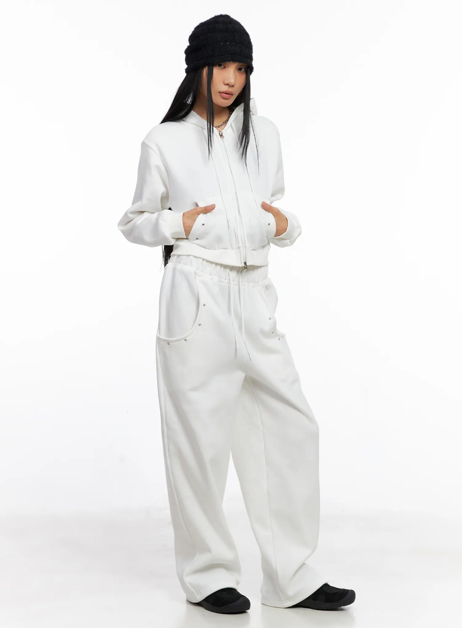 Cozy Cropped Hoodie CO529 - Image 2