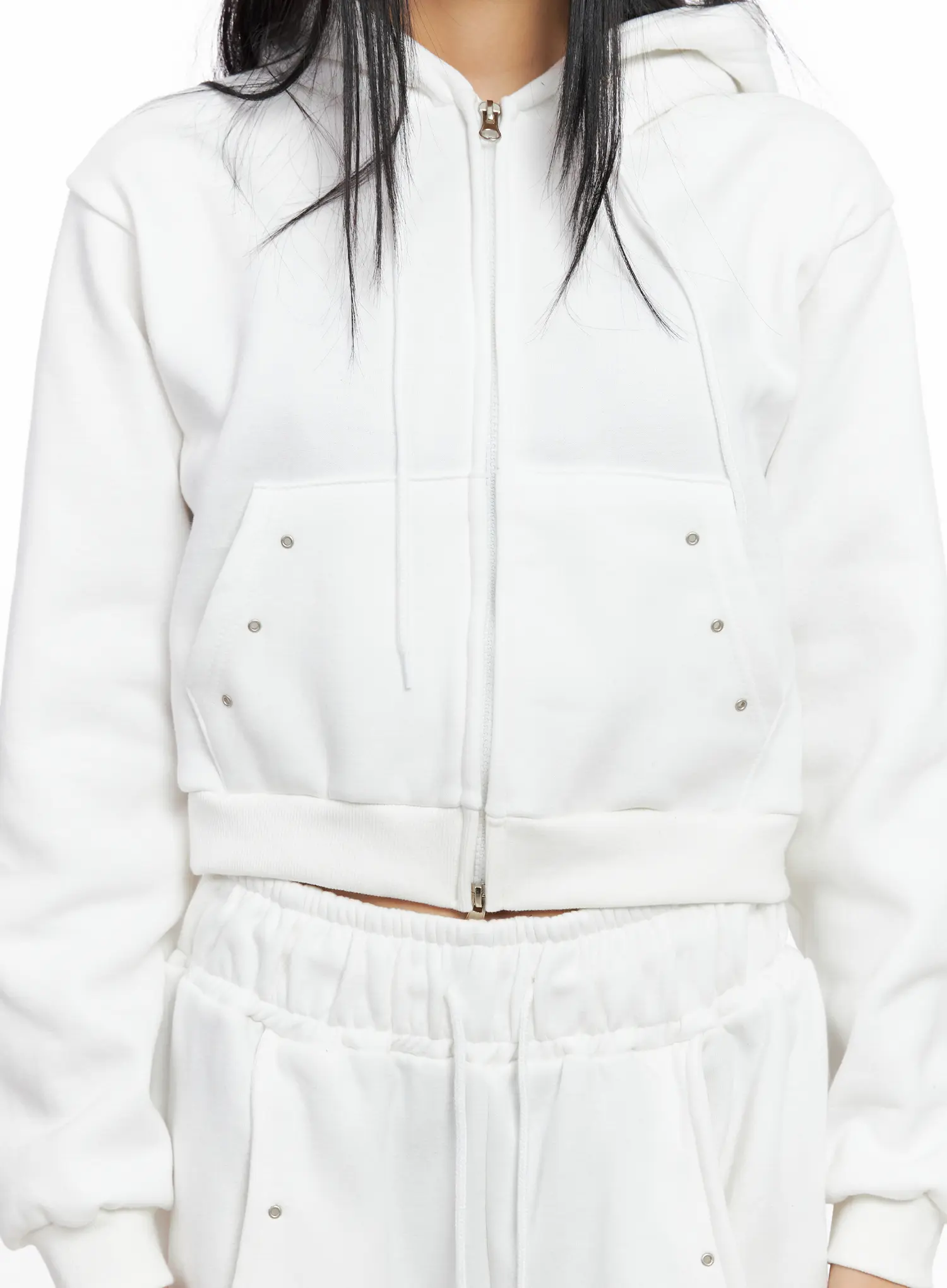 Cozy Cropped Hoodie CO529 - Image 3