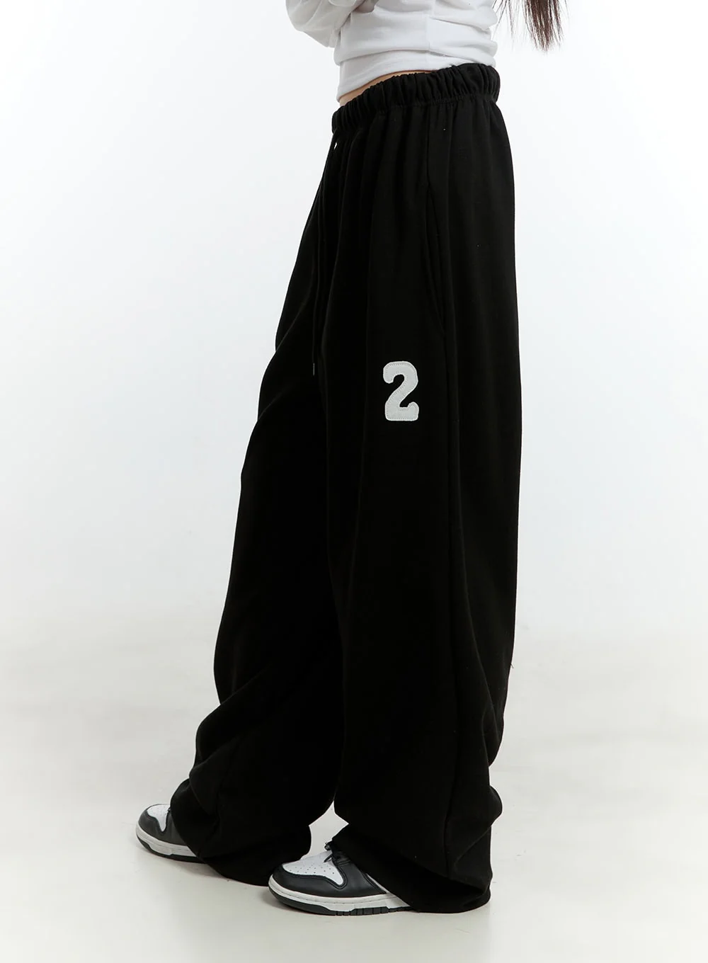Cozy Embroidered Wide-Leg Sweatpants CF506 - Image 5