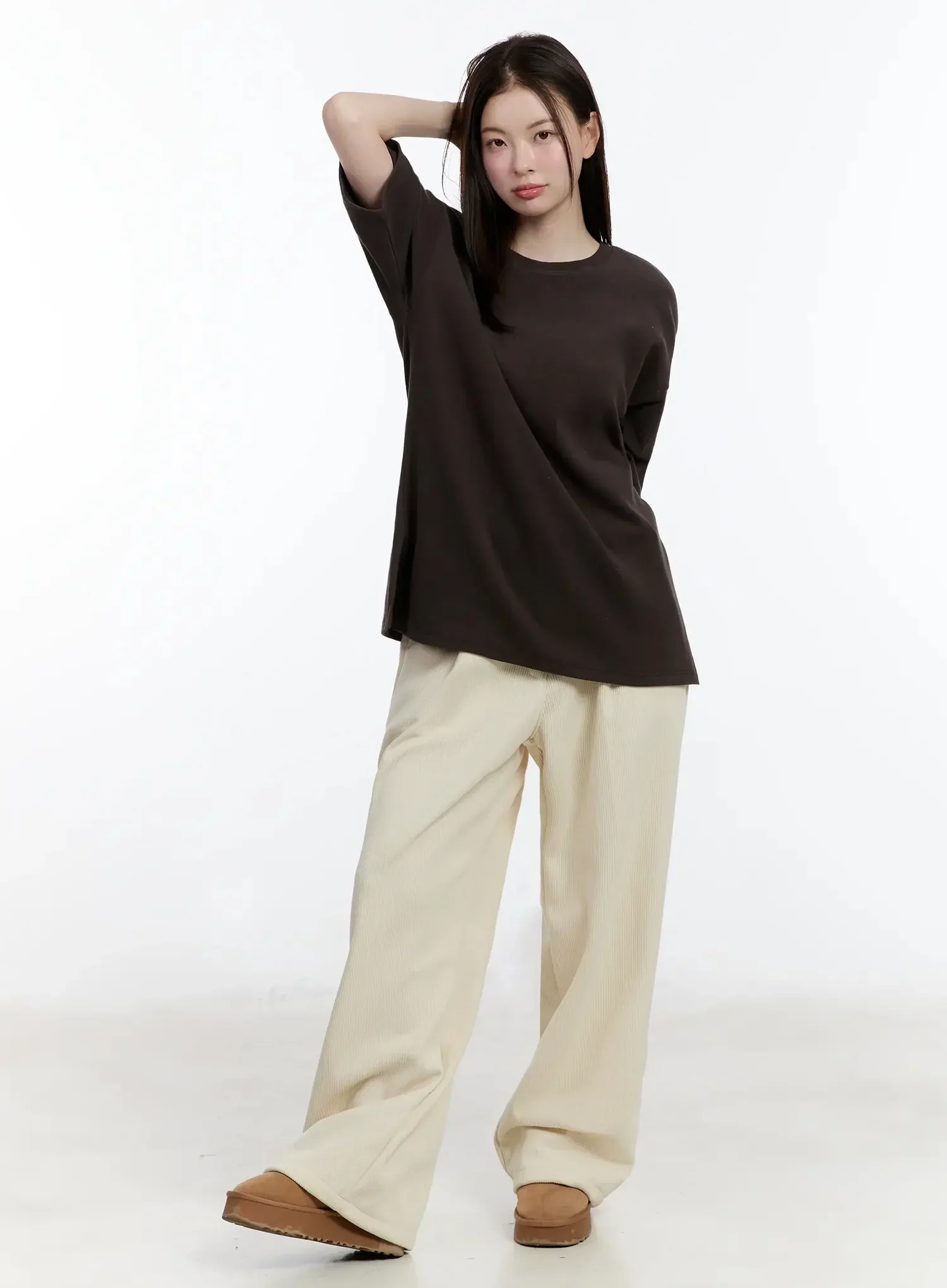 Cozy Fleece Cotton T-Shirt ID526 - Image 3