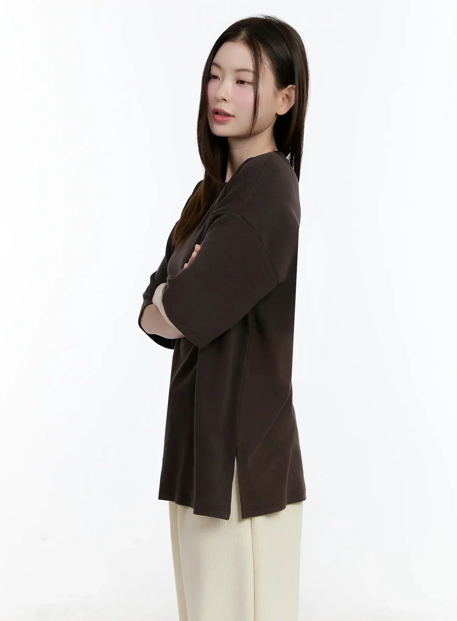 Cozy Fleece Cotton T-Shirt ID526 - Image 6