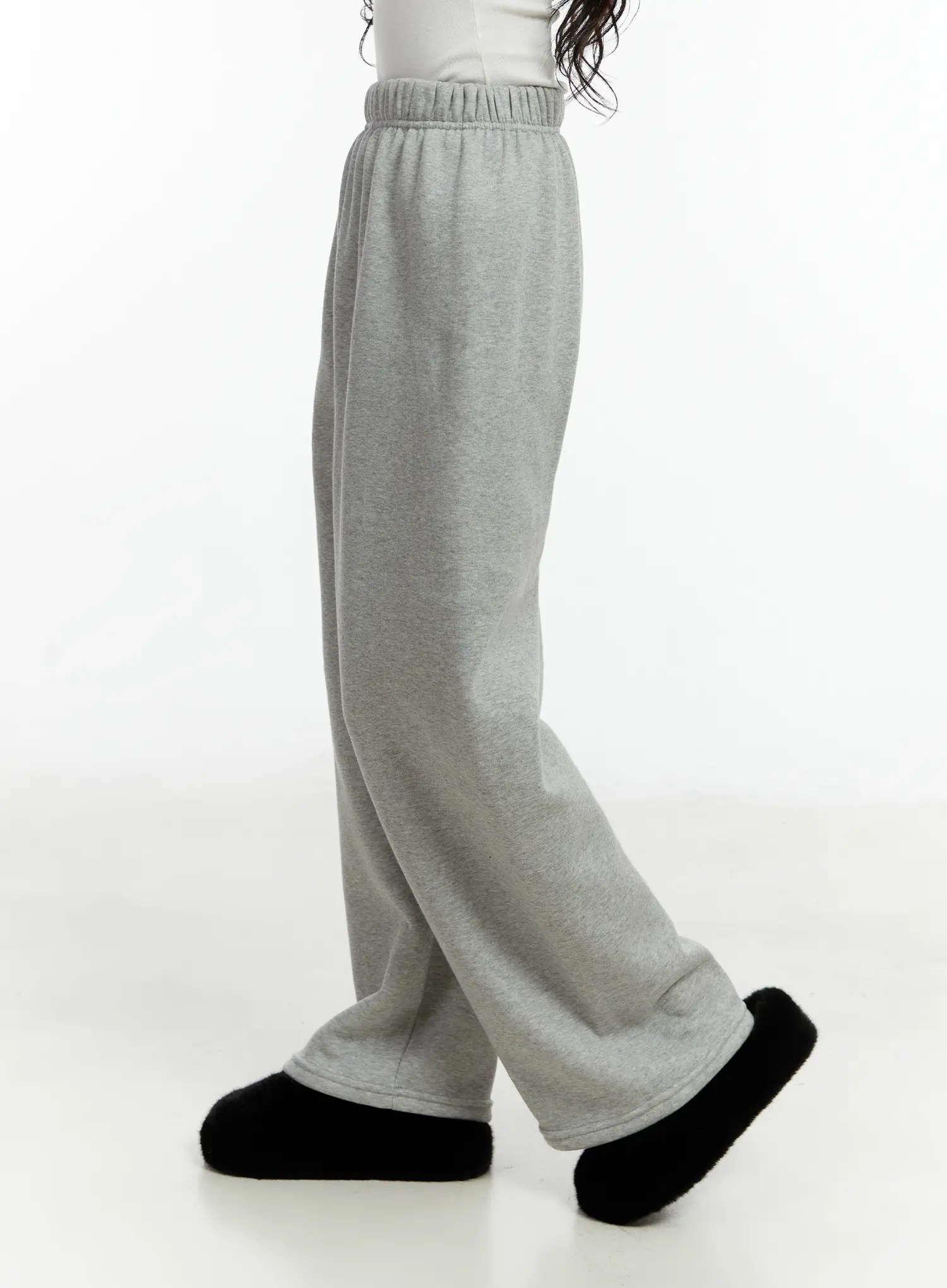 Cozy Fleece-Lined Wide-Leg Sweatpants CD514 - Image 3