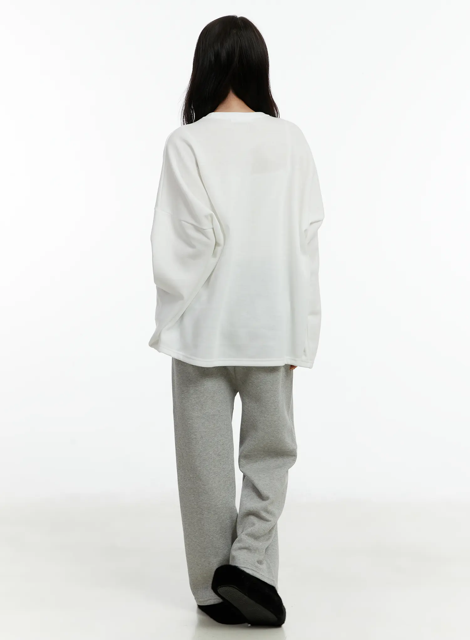 Cozy Fleece-Lined Wide-Leg Sweatpants CD514 - Image 6