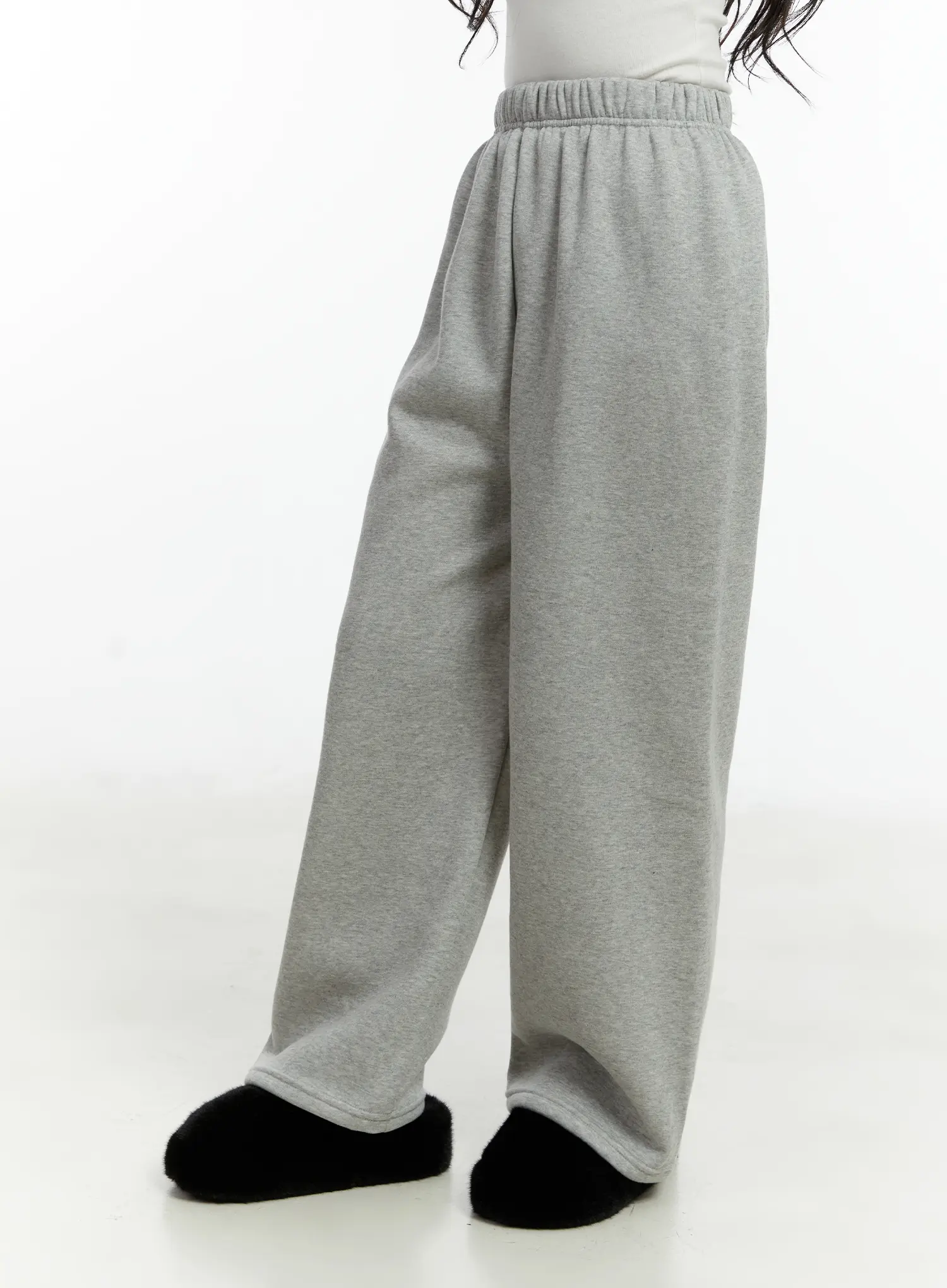 Cozy Fleece-Lined Wide-Leg Sweatpants CD514 - Image 7