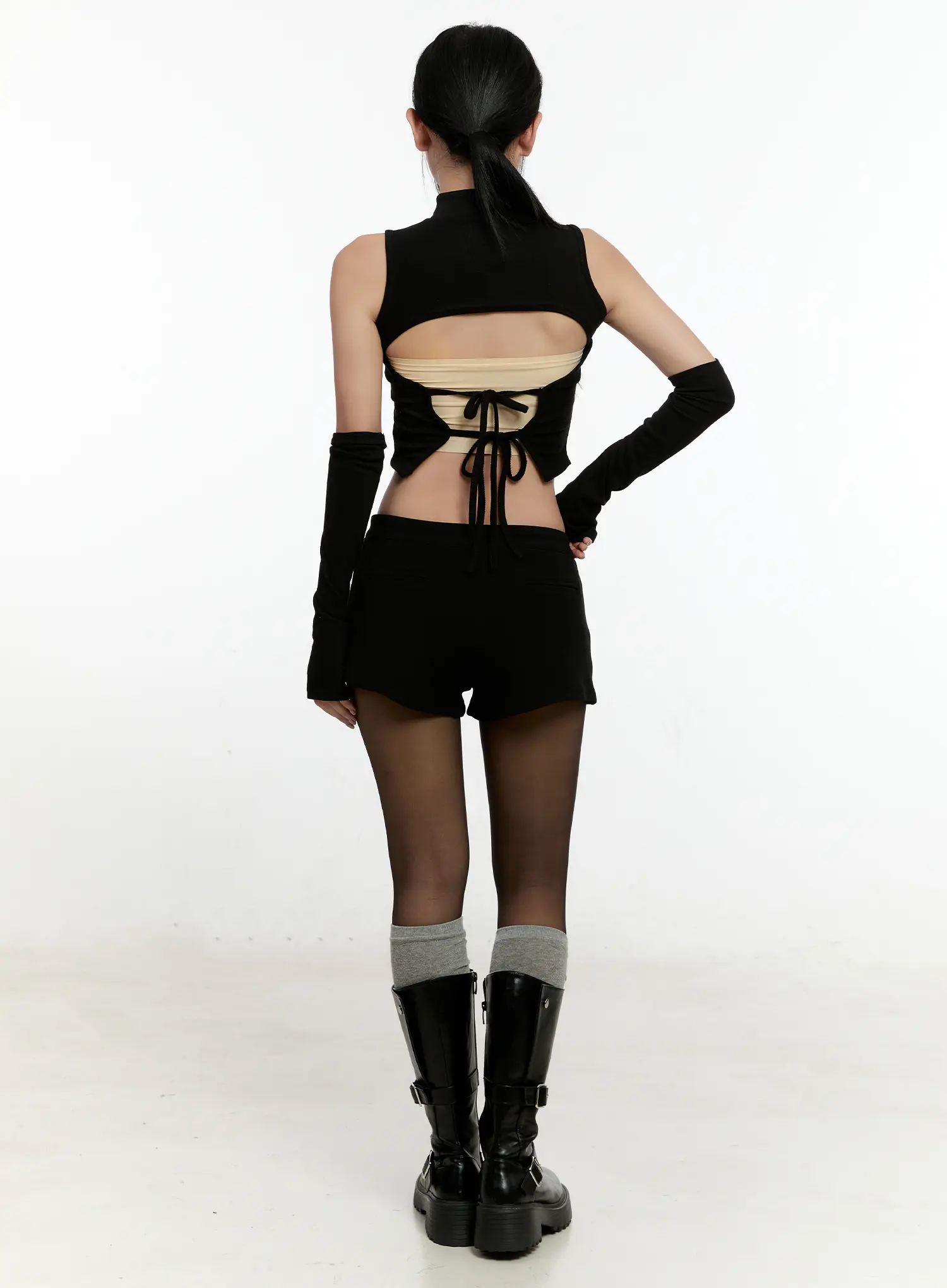Cozy Fleece Studded Shorts CN506 - Image 7