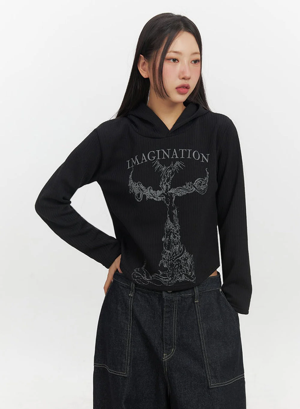 Cozy Graphic Print Hooded Sweatshirt IF511 - Image 16