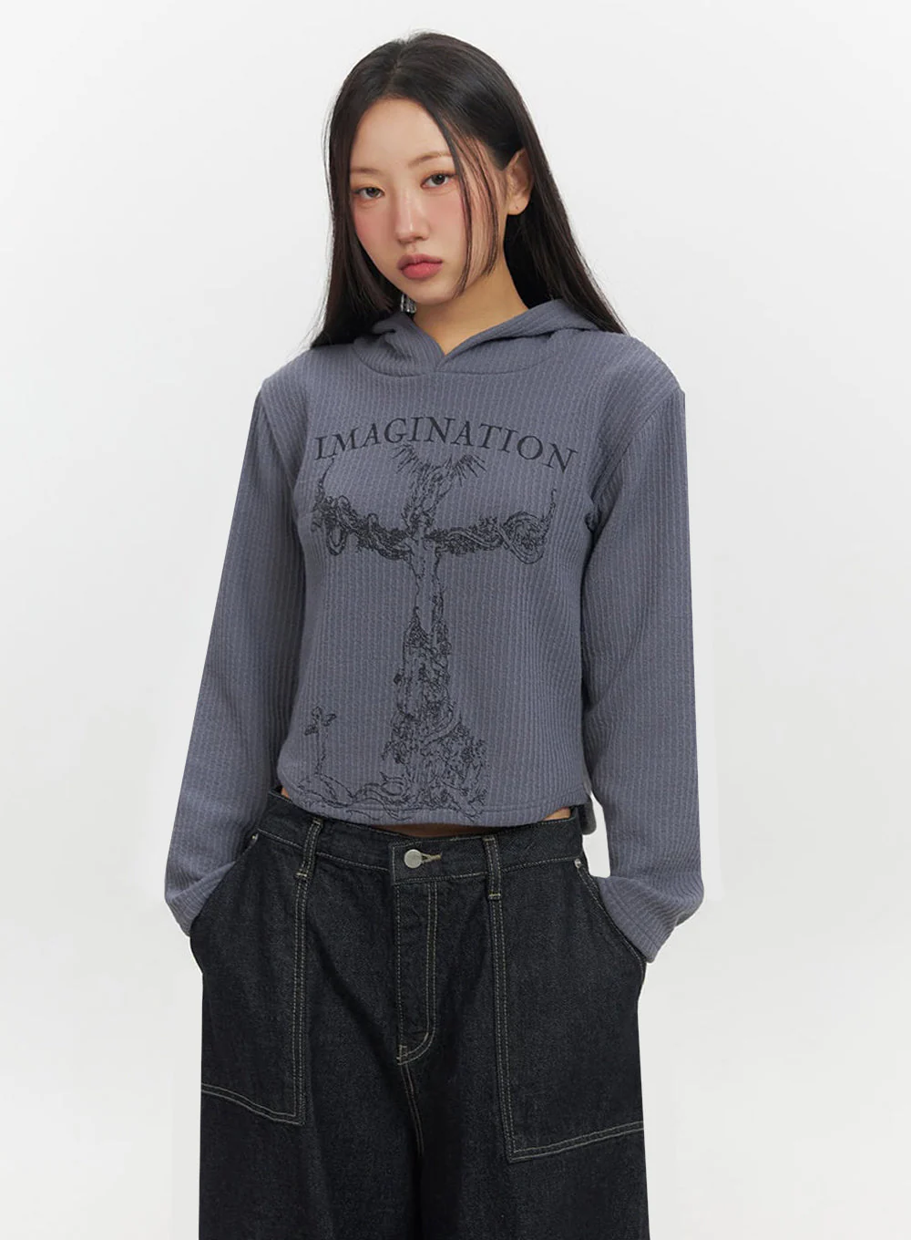 Cozy Graphic Print Hooded Sweatshirt IF511 - Image 6