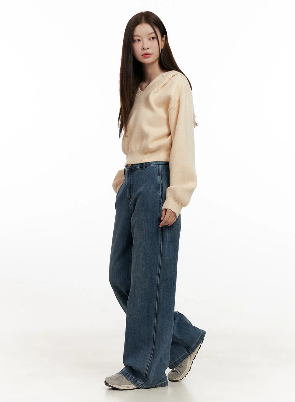 Cozy Hooded Knit Sweater ON422 - Image 3